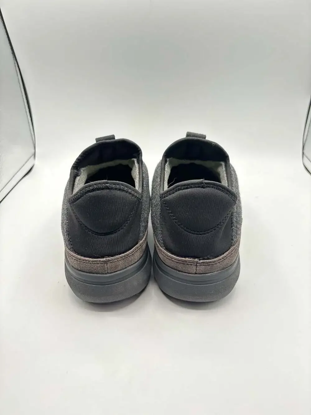 Florsheim Men's Java Moc Charcoal Wool & Suede Comfortech Slip-On Shoes NWT